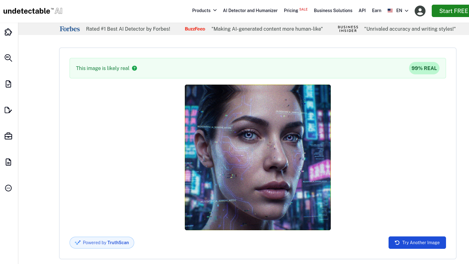 undetectable ai humanize result