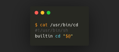 cat /usr/bin/cd content